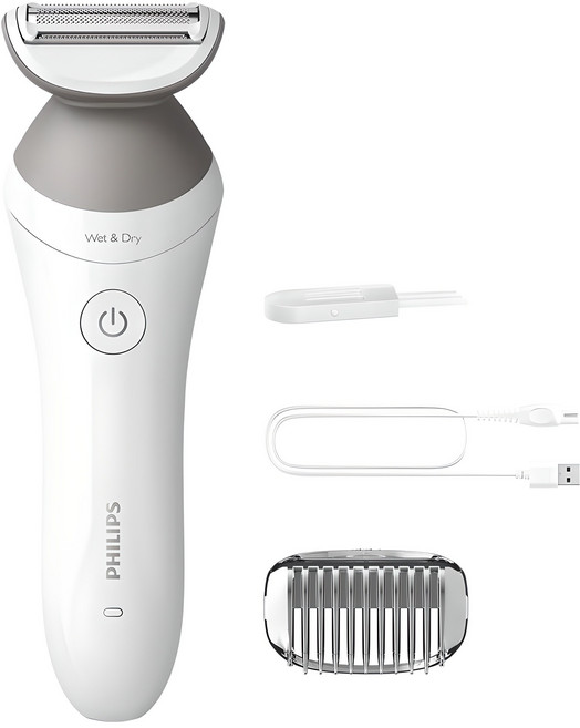 필립스 6000 시리즈 바디 제모기 화이트 + 그레이, BRL126/00, 제모면도기