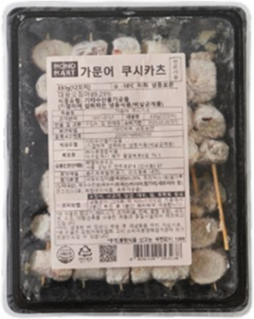 바이오마켓_모노마트 가문어 쿠시카츠 330g, 1개