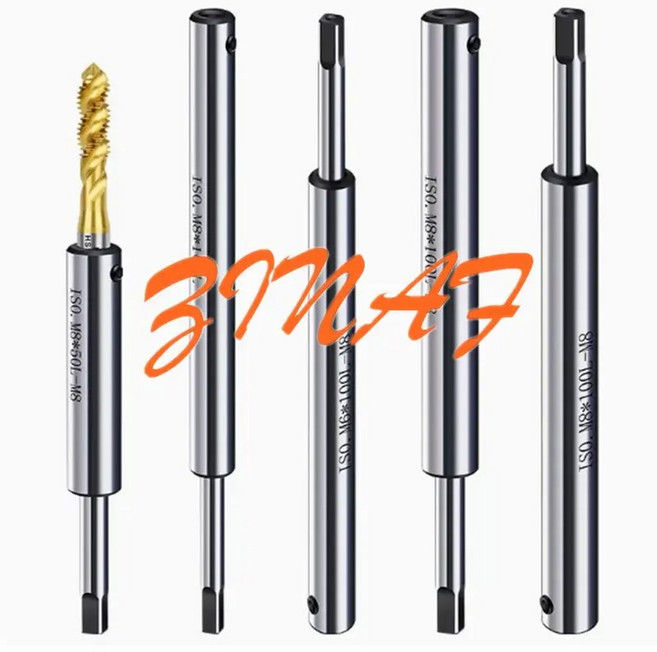미니 드릴척 딥 캐비티 가공 태핑 도구 JIS ISO M3 M4 M5 M6 M8 M10-M20 탭 연장 로드 확장 슬리브 도구 로드, M8-50L, 1개