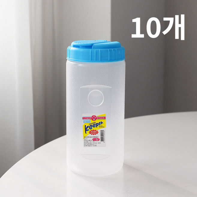 국산 항균 물병 냉장고 식당 사우나 찜질방 식혜병 10개, PP 항균물병, 1L