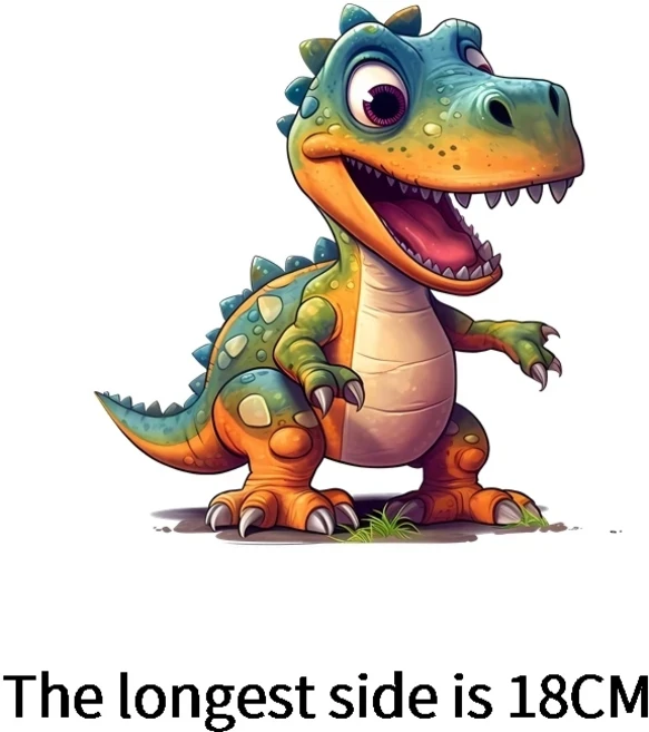 쿠쿠스토어 만화 소년 의류 공룡 열전달 패치 DIY 어린이 인쇄 다림질 프로그램에, 12 NTH-00133-