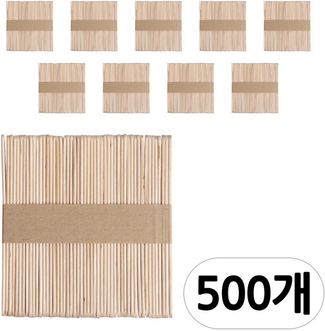 [모핸] 아이스크림 막대 (하드스틱), 나무 소, 10봉