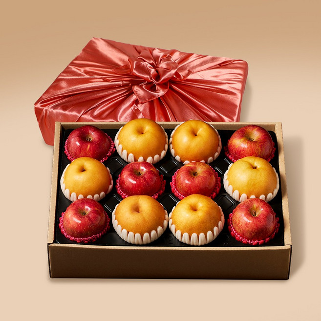 [맛딜] 사과 배 혼합선물세트 1호 6kg (사과6 배6과), 1세트