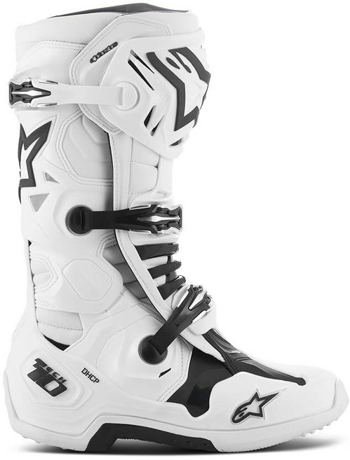 Alpinestars 남성용 Tech-10 부츠 화이트.