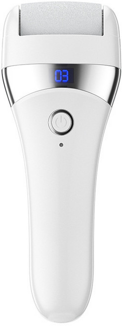 電動磨腳器家用便攜式自動修腳器可拆卸水洗去死皮磨腳舒適神器, 1個, 白色:液晶充電款