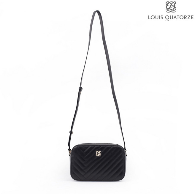[국내백화점A/S] 루이까또즈 크로스백 여성 명품 가죽 미니백 카메라백 칼라일 블랙