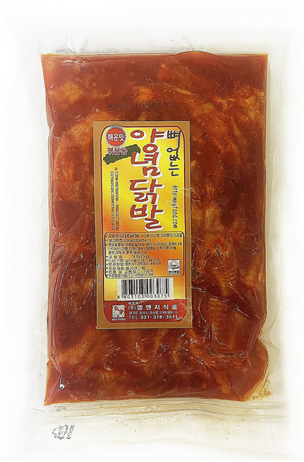 엠앤지식품 양념닭발(국내산), 1개, 350g