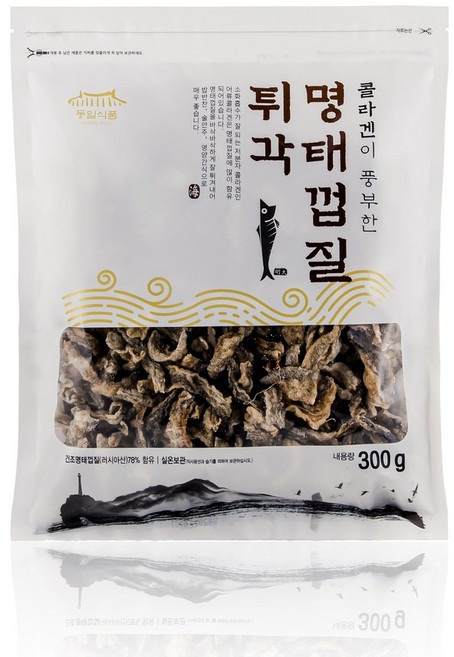 동일식품 콜라겐이 풍부한 명태껍질튀각, 300g, 3개