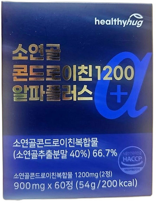 관절 건강 개선 소연골 콘드로이친 알파플러스 1200mg 고함량 영양제 60정 1개