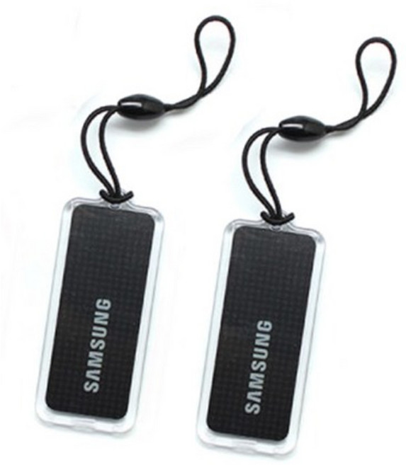 삼성SDS 도어락용 휴대폰걸이형 키 블랙, 2개
