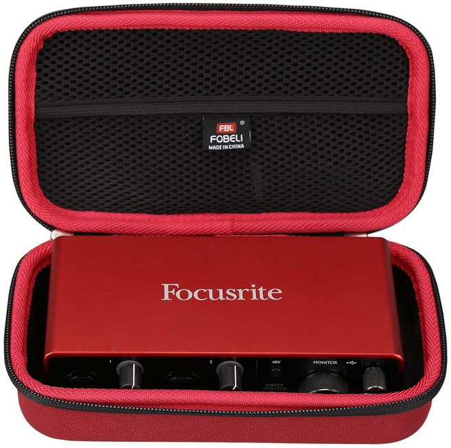 FBLFOBELI Focusrite Scarlett 2i2 3세대 USB 오디오 인터페이스와 호환되는 EVA 하드 보관 케이스 (케이스만 해당), 1개