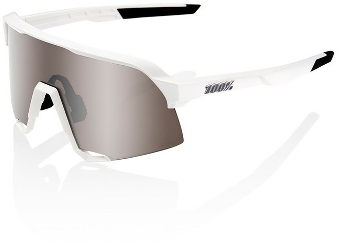 100% S3 매트 화이트 - 하이퍼 실버 미러 렌즈