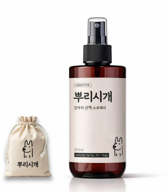 뿌리시개 강아지 진드기 천연 스프레이 모기 해충 기피제 퇴치제, 1개, 200ml, 무색
