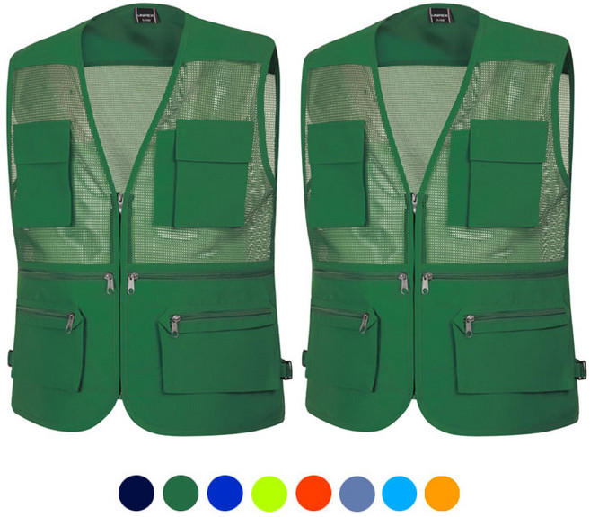 [유니폼플라자] 경량 여름 망사조끼 2P 작업복 조끼 UP-V12REX