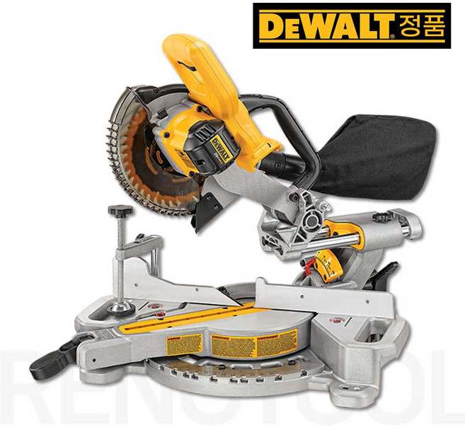 디월트 DCS361N 20Vmax 184mm(7인치) 충전 슬라이딩 각도절단기 베어툴 (톱날 포함-60T)