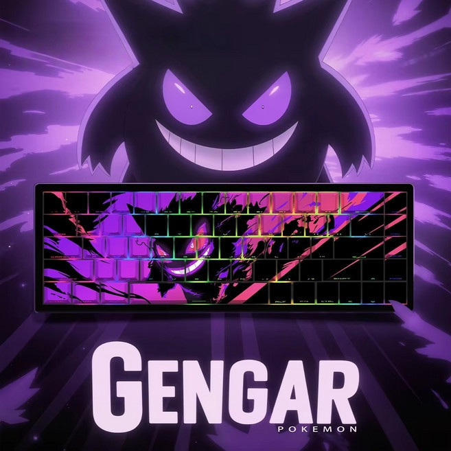Gengar 반투명 키캡 체리 프로파일 기계식 키보드 키캡