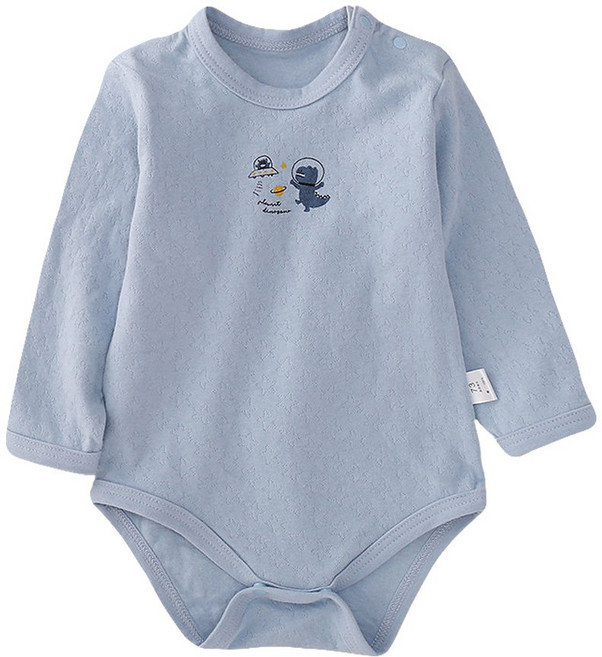 JoyBaby 日系空氣棉包屁衣 新生兒純棉 春秋冬款肩扣式長袖睡衣
