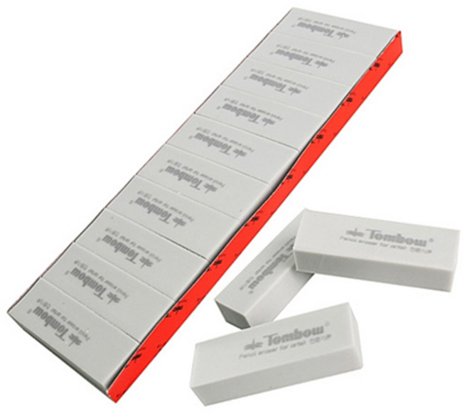 톰보 잘지워지는 미술용 줄지우개 (10개입), 단품
