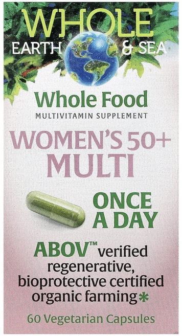 정말좋습니다 Natural Factors Whole Earth & Sea® 50세 이상 여성용 멀티 베지 캡슐 60정 빠르게배송해드릴게요, 1개 - 쿠팡