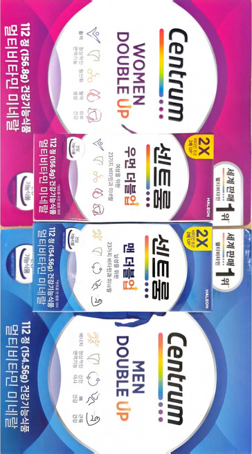 센트룸 맨 더블업 112정+ 우먼 더블업 112정, 2개, 112정