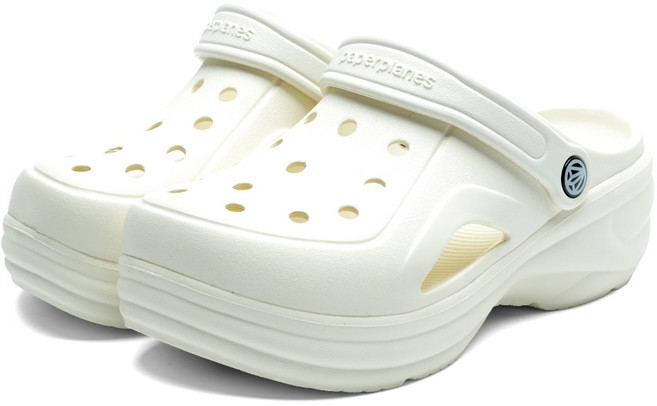 페이퍼플레인 여성용 EVA 키높이 클로그 PP1561 + 파츠 15p 세트