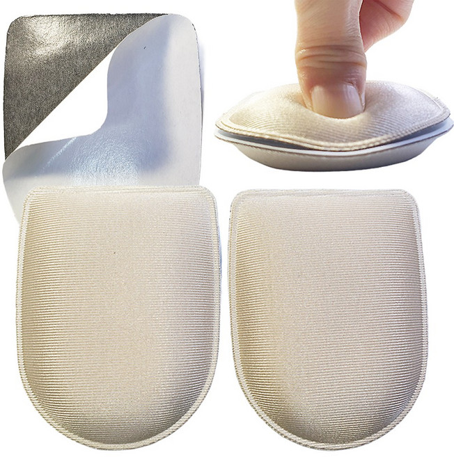 라텍스 반깔창 복숭아뼈 안아파 뒤꿈치 깔창 편안한 푹신한 신발 운동화 양발1켤레