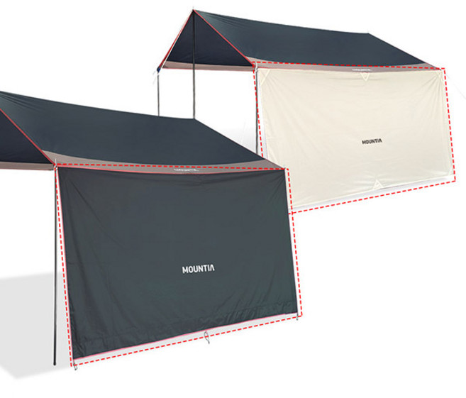 마운티아 타프 사이드월 400 차양막, 마운티아 타프 사이드월 400 블랙