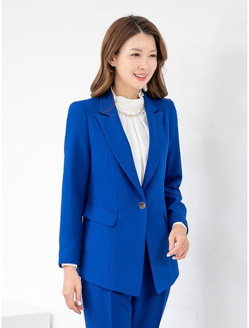 모슬린 엄마옷 원버튼 테일러드 정장자켓 MQG125584 마담 미시 중년여성 빅사이즈 할머니옷 50대 60대 70대