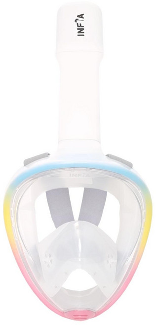 인피아 풀페이스 스노쿨링마스크 스노쿨링 세트, 레인보우