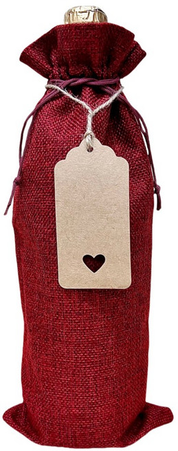 유리병 와인병 선물포장 파우치 10p, 1세트, 레드