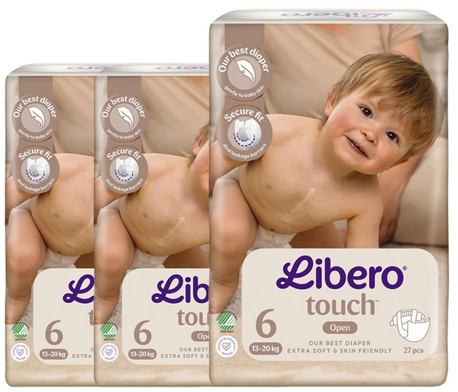 리베로 터치 밴드형 기저귀 6단계 13-20kg, 81매