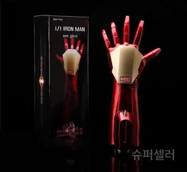 아이언맨 장갑 어벤져스 LED 발광 라이트 글러브 고급형 팔 코스프레 선물 생일
