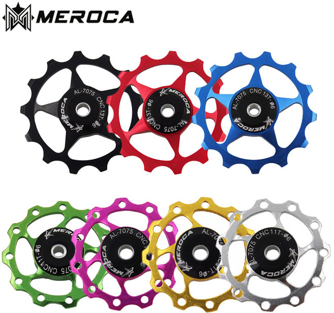 MEROCA CNC 뒷드레일러 변속기 풀리 11T 13T ALBK055, 11T ALBK055, 그린, 1개