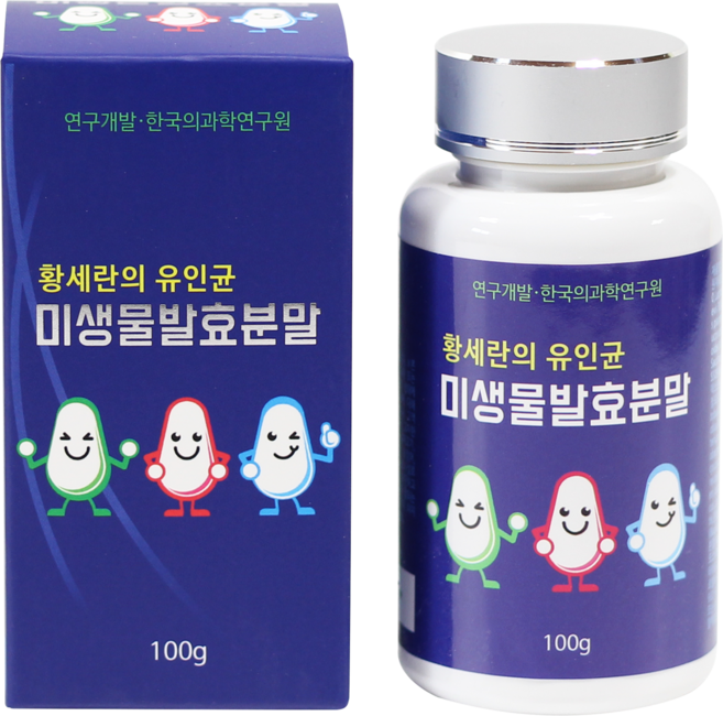 한국의과학연구원 마이크로바이옴 황세란의 유인균 미생물 발효분말 락토바실러스 플란타움 함유 패밀리 멀티 유산균, 100g, 1개