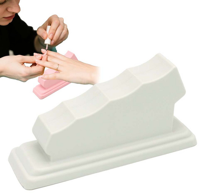 루이 네일 손목받침대 손베개 네일패드 미끄럼방지 핑거 세퍼레이터 셀프네일/네일샵/홈네일, 1개, 흰색