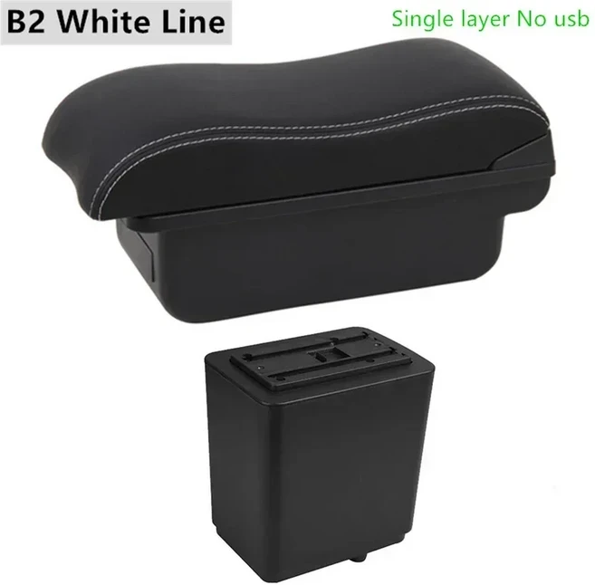 푸조 파트너 Tepee 자동차 팔걸이 상자 인테리어 수정 Citroen Berlingo 충전 USB LED, C1 White Line, 09 C1 White Line