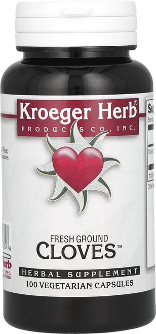 몸관리하세요 겨울입니다 Kroeger Herb Co 정향 정향 베지 캡슐 100정(캡슐 1정당 450mg) 특별관리진행, KroegerHerbCo정향정향베지캡슐100정캡슐1정당, 1개 - 쿠팡