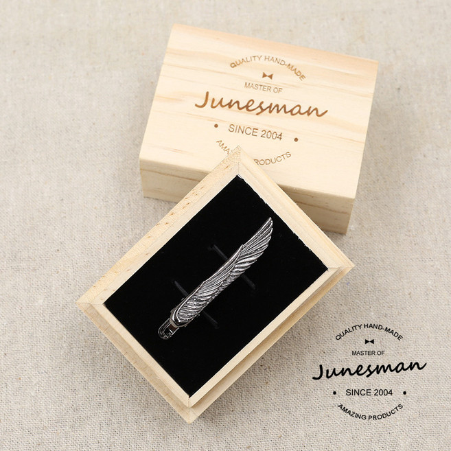 손으로 조각 한 넥타이 클립 비즈니스 캐주얼 결혼식-30582