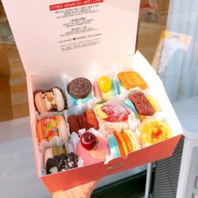 [바이러브하니] 수제마카롱 필링가득 뚱카롱 마카롱 맛집, 리얼딸기