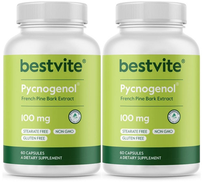 Bestvite 피크노제놀 100mg 캡슐 120정60정 2팩 197927, 2개, 60정