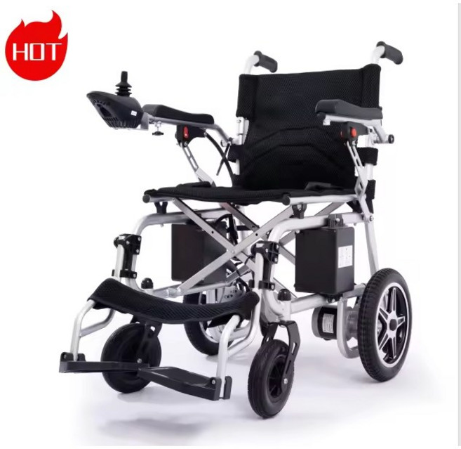 ENACE 저렴한 경량 접이식 전동 체어 휴대용 나드리 성인 노인 이동용 체어, 1개, 12AH 납산