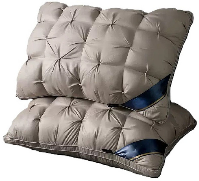 기억력 프리미엄 시그니처 숙면 호텔 베개 1+1 편안한 수면 2개, 2세트, 그레이