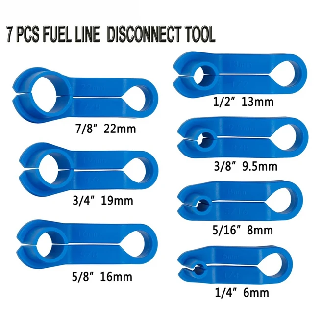 7/16 PCS 연료 라인 제거 도구 키트 – 및 오일 파이프를 AC 시스템에 대한 분해를 커플링, 02 7PCS