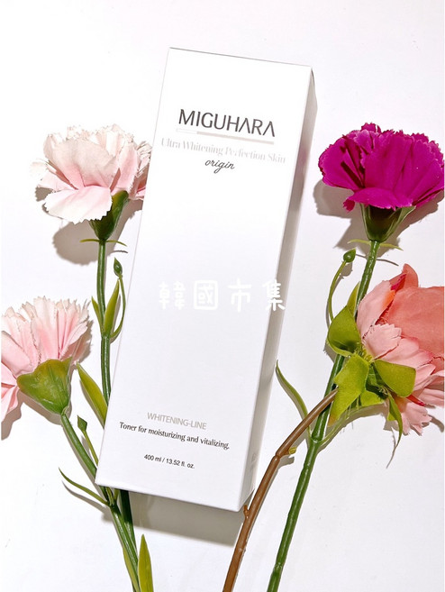 韓國MIGUHARA 燈泡發光化妝水 大黃水 亮白化妝水 400ml, 1個