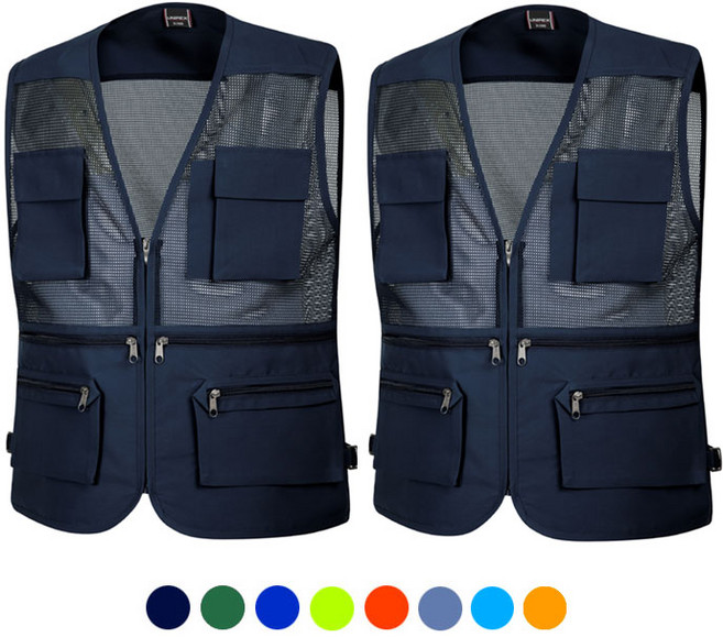 [유니폼플라자] 경량 여름 망사조끼 2P 작업복 조끼 UP-V12REX