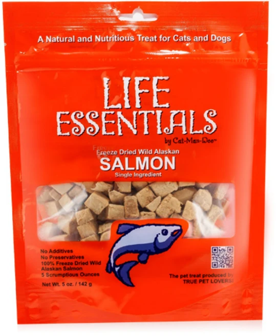 (무료배송) 캣만두 라이프 에센셜 동결건조 트릿 연어 142g 4개입 고양이트릿, 연어맛, 4개 - 쿠팡