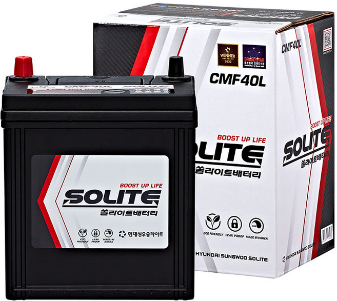 GM 쉐보레 올 뉴마티즈 쏠라이트 자동차 배터리 CMF40L, 1개