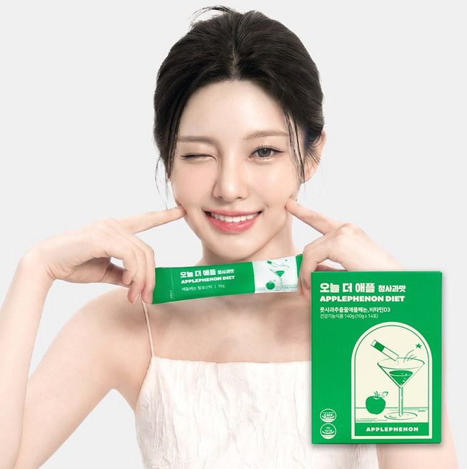 칼로비스 오늘 더 애플 청사과맛 애플페논 체지방 뱃살관리 다이어트보조제, 140g, 1박스