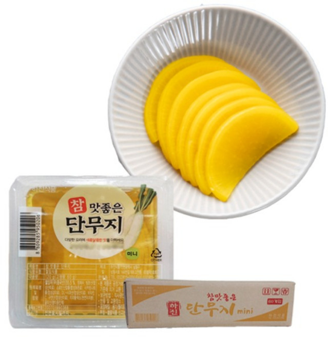 하진 참맛좋은 반달단무지 미니 꼬마단무지 1박스(120gx60개입), 120g, 60개