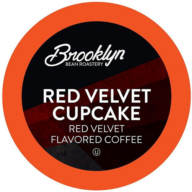 Brooklyn Beans 커피 포드 다양한 디카페인 버라이어티 팩 2.0 메이커를 포함한 Keurig K Cup 브루어와 호환 40개 애호가에게 적합 160222, Red Velvet, 1